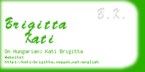 brigitta kati business card